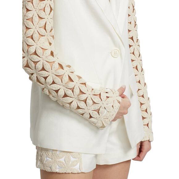 RAMY BROOK Kelsey Crochet-Sleeve Jacket Blazer - Picture 8 of 13